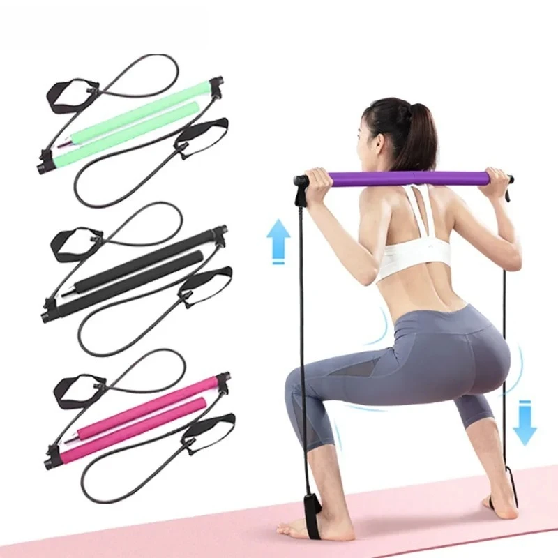 Yoga Fitness Bar - Multifunctional Pilates Bar Combination Fitness Bar