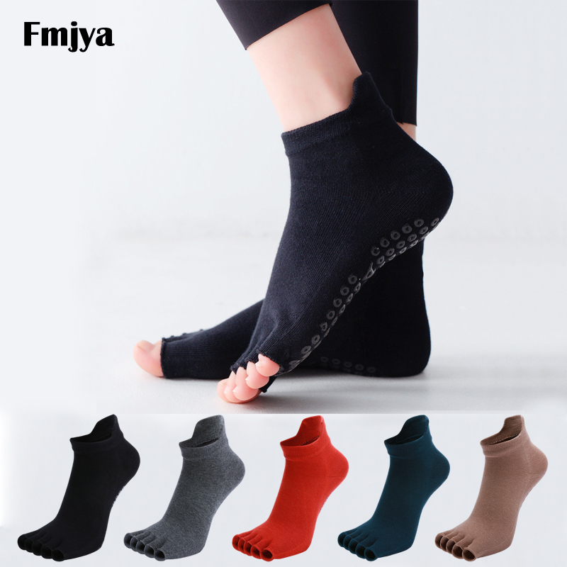 Yoga Dance & Fitness Center Llc - Yoga Socks Half Toe Anti-Slip Silicone