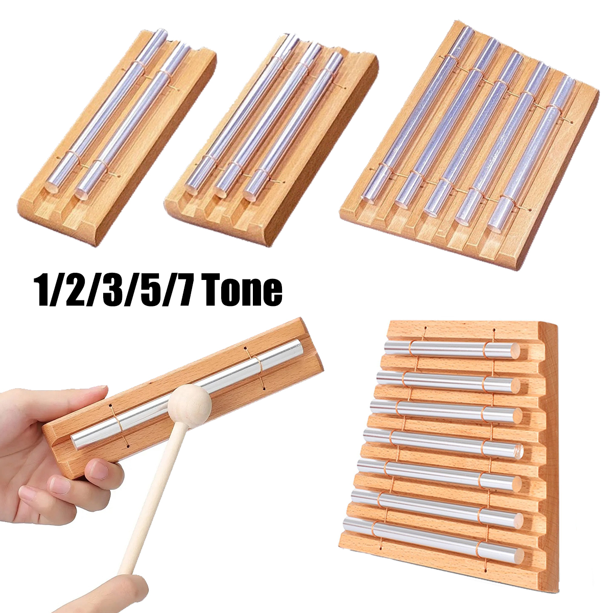 Yoga Fitness Bar - Miwayer Wooden Meditation Chime – 1/2/3/5/7