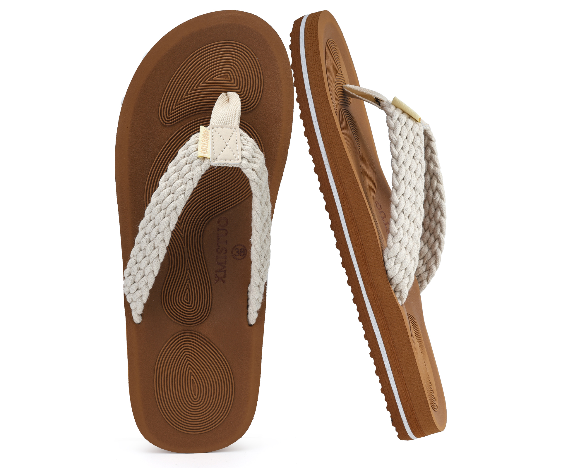 Fitness Yoga Pilates - Flip Flops for Women with Arch