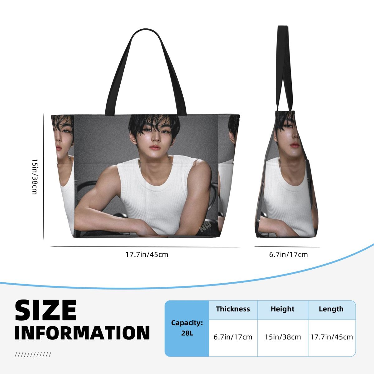 Jungwon En Kpop Beach Tote Bag – Yoga En Fitness recenzja i cena