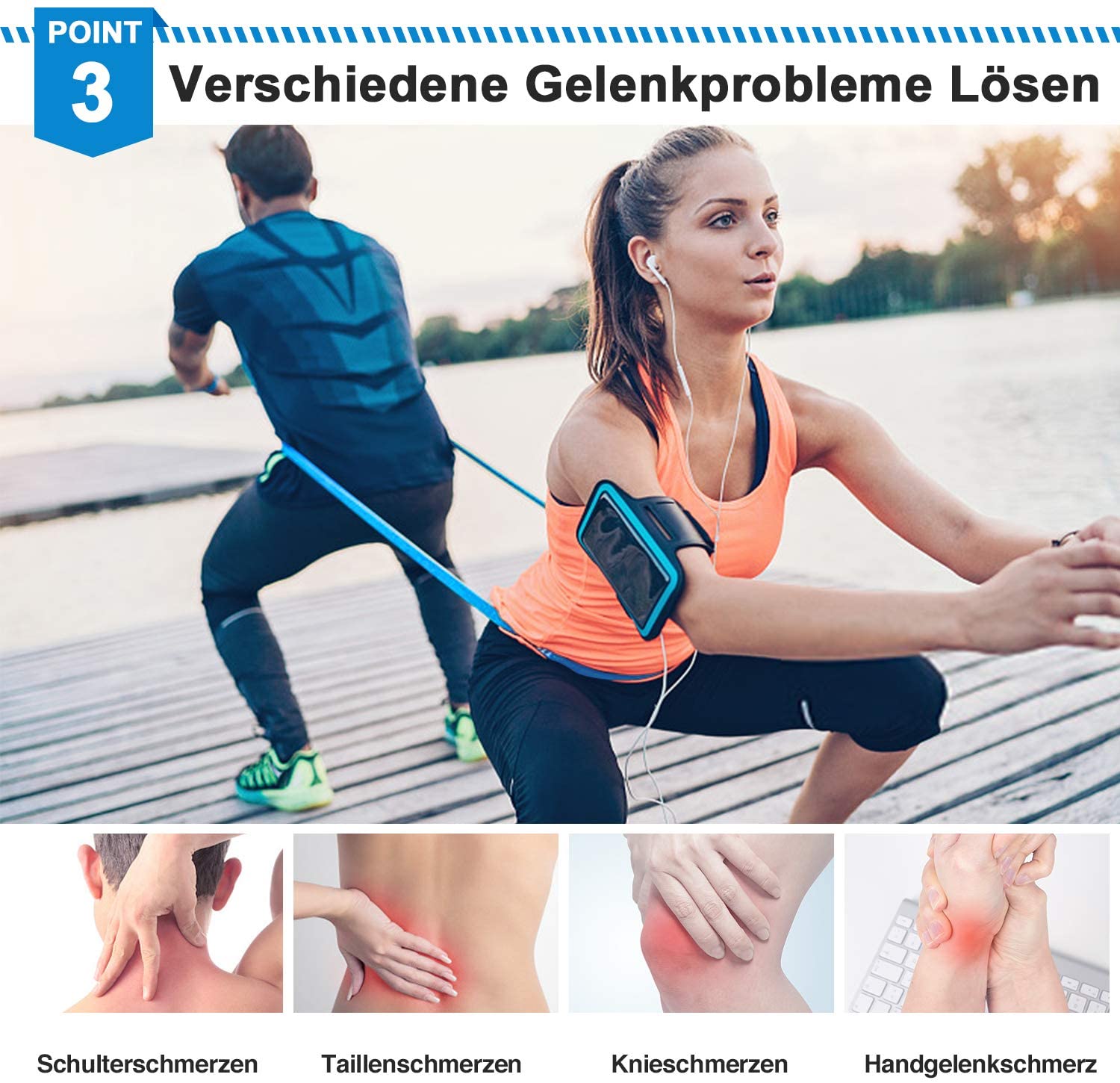 Elastic Fitness Bands 3Pcs Res – Yoga Fitness Stretching recenzja i cena