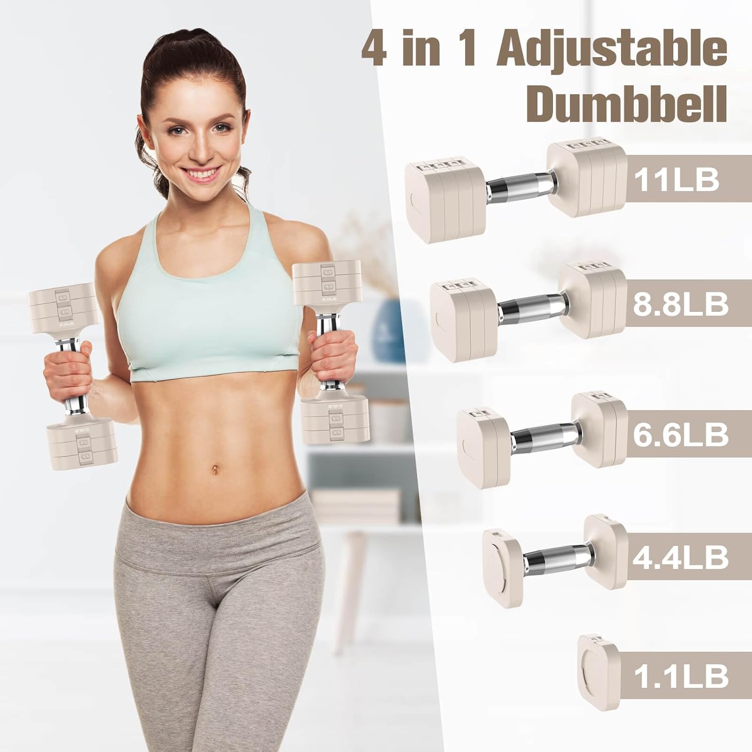 Adjustable Dumbbells Set, 22LB – Adjustable Dumbbells recenzja i cena