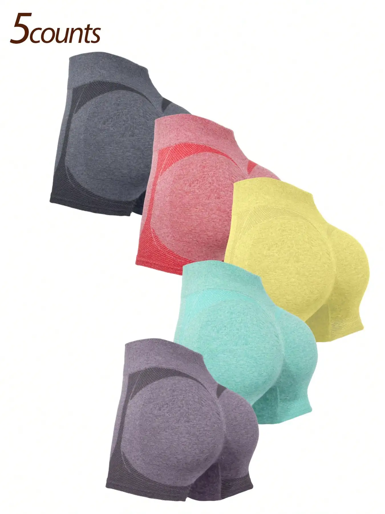 [Seamless Yoga Shorts] 5pcs Hi – Yoga Fitness Stretching recenzja i cena