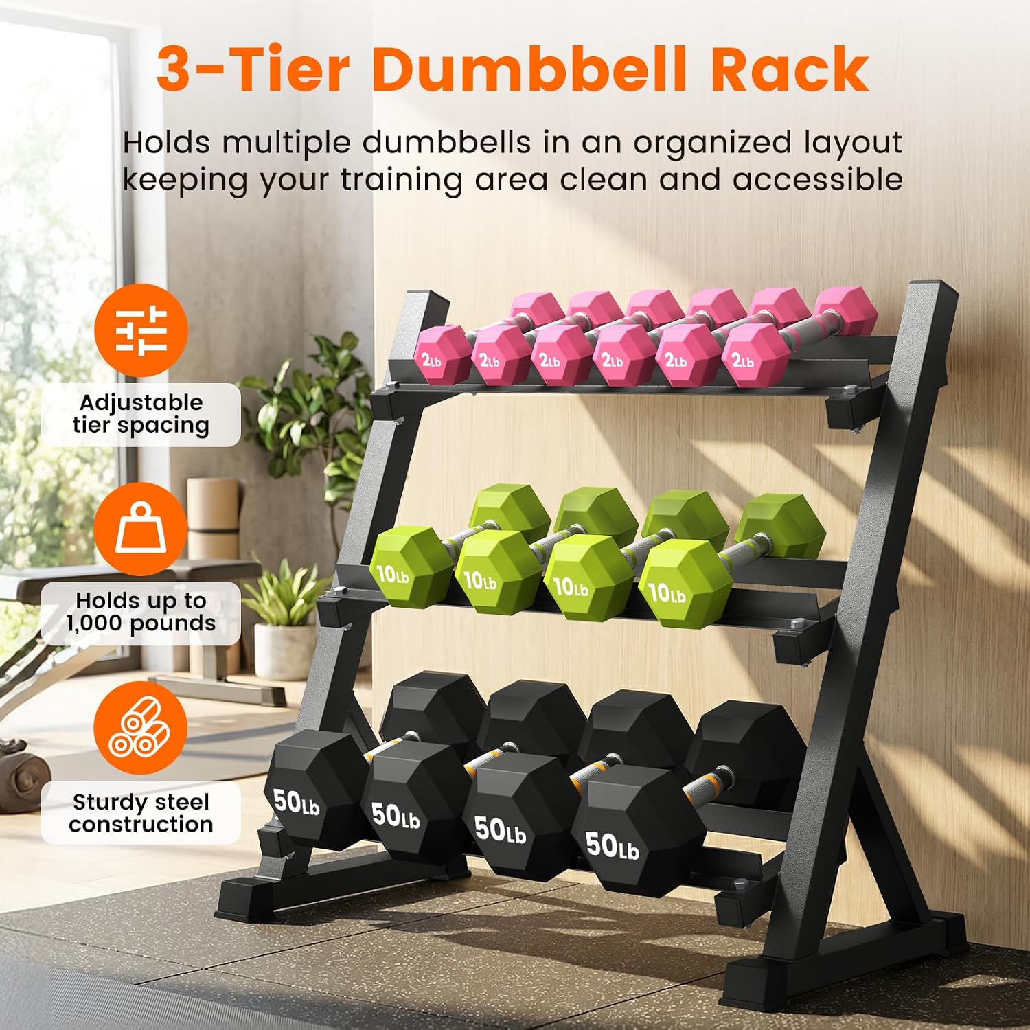 3-Tier Dumbbell Rack with Adju – Adjustable Dumbbells recenzja i cena