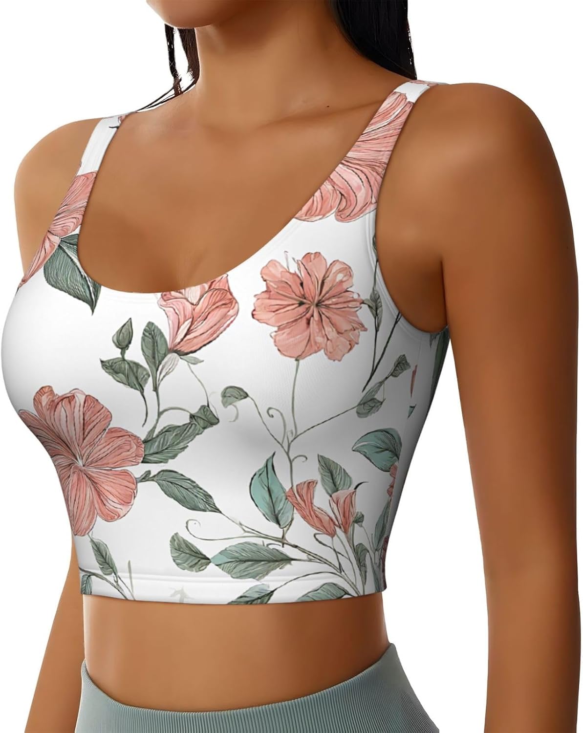 Hawaiian Flower Print Print Wo – Yoga Dance & Fitness Center Llc recenzja i cena