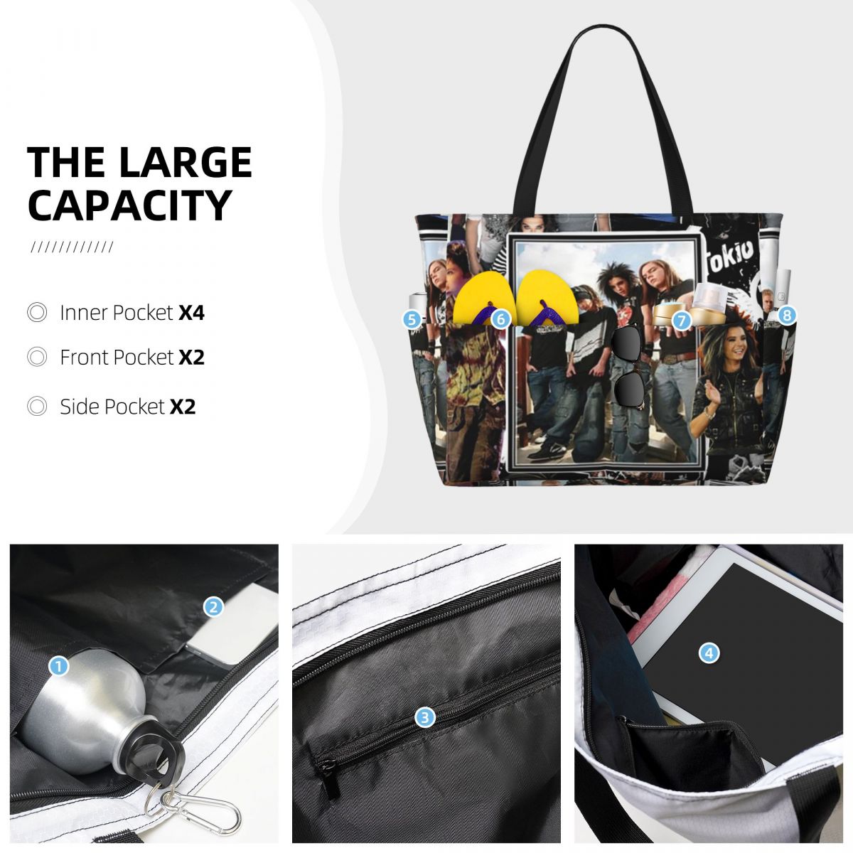 Tokio Hotel Emblem Beach Tote  – Yoga Fitness Hotel recenzja i cena