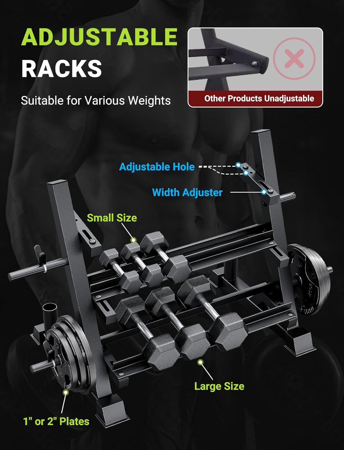 Home Gym Use, Solid Material,  – Adjustable Dumbbells recenzja i cena