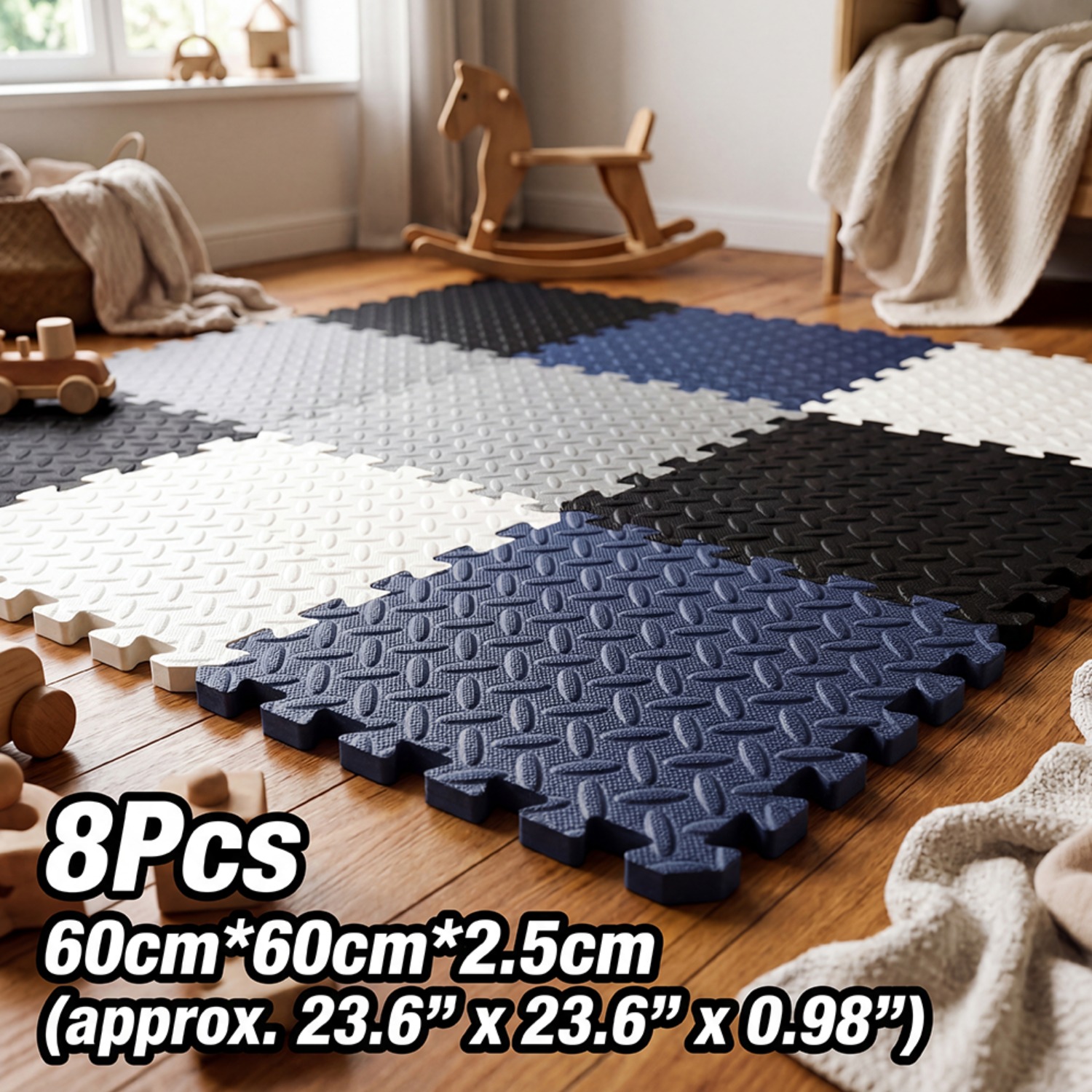 8Pcs 60x60cm EVA Foam Mat Livi – Yoga Fitness Hotel recenzja i cena