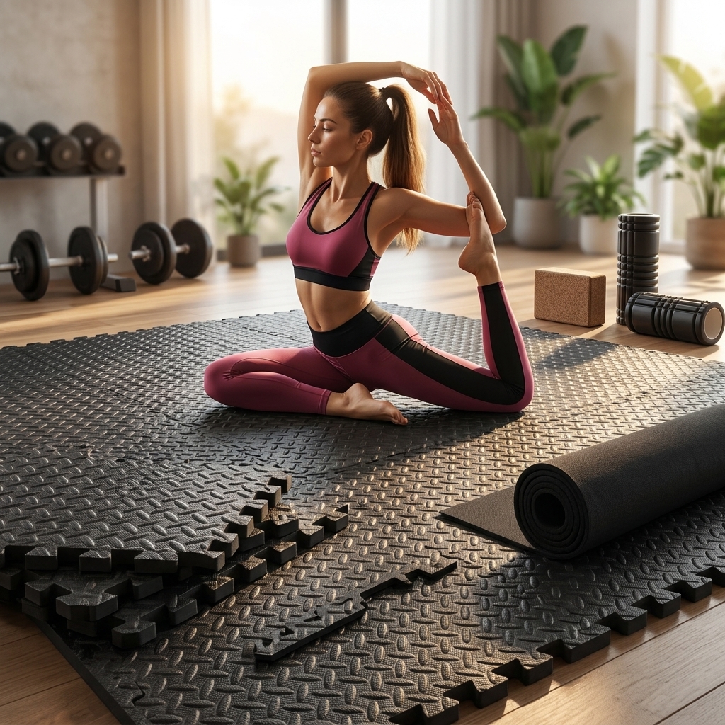 Premium Non-Slip 24/36Pcs EVA  – Yoga Fitness Hotel recenzja i cena