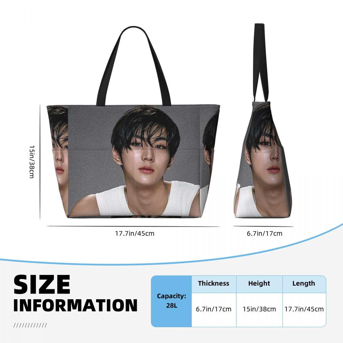 Jungwon En Kpop Beach Tote Bag – Yoga En Fitness recenzja i cena