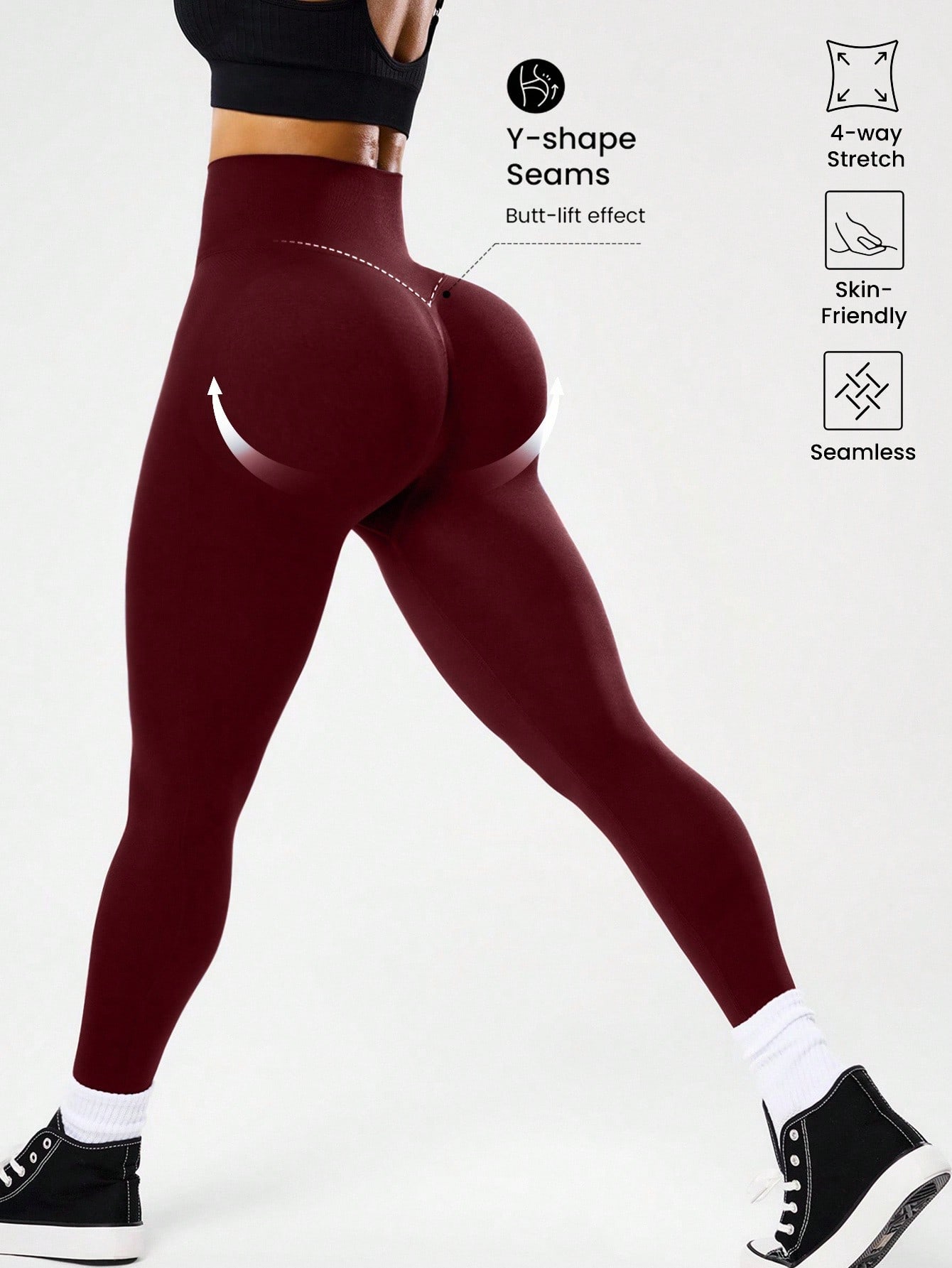 High-waisted seamless yoga leg – Yoga Fitness Stretching recenzja i cena