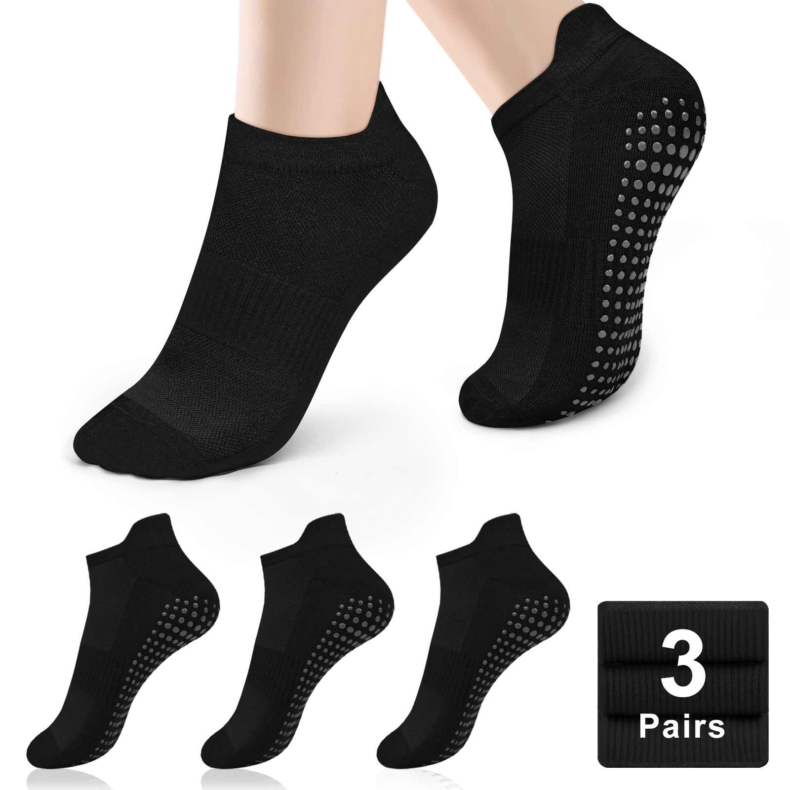 3 Pairs Yoga Socks Women Cotto – Yoga Dance & Fitness Center Llc recenzja i cena